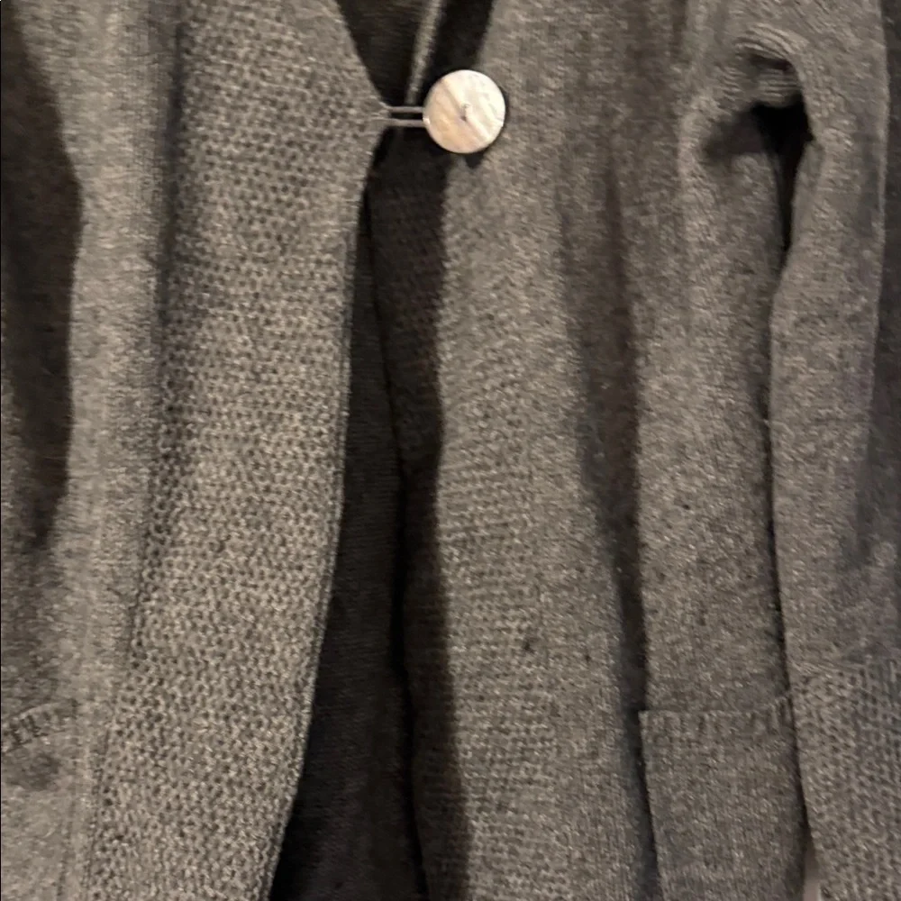 Gray Women's wool sweater  Coat - Picture 6 of 11